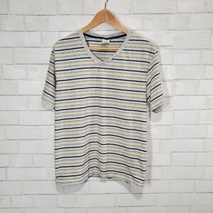 Royal Class stripe v-neck tee